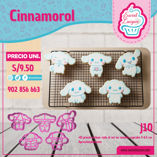 Set 5 cortadores Cupcake CINNAMOROL