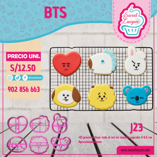 Set 6 cortadores BTS