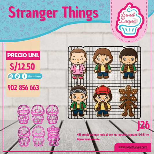 Set 6 cortadores Stranger Things