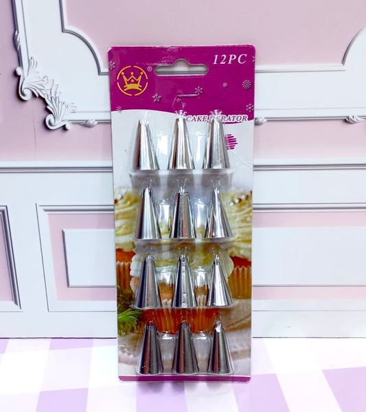 Set 12 Boquillas de metal Pequeñas