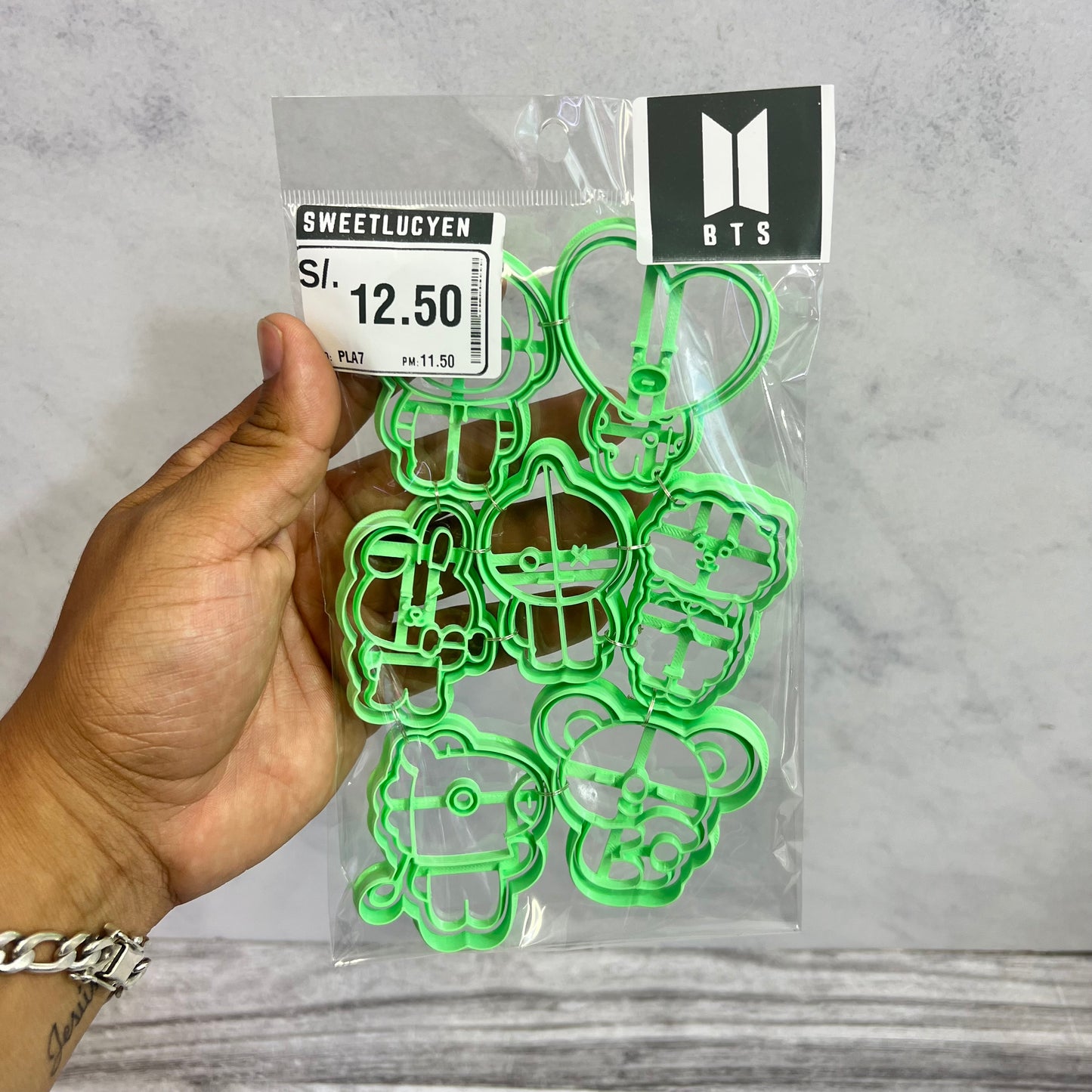 Set 7 Cortadores BTS 6-7 cm
