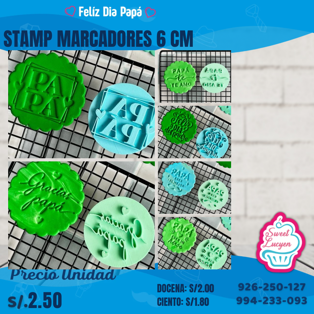 Stamp Marcador Feliz día Papá