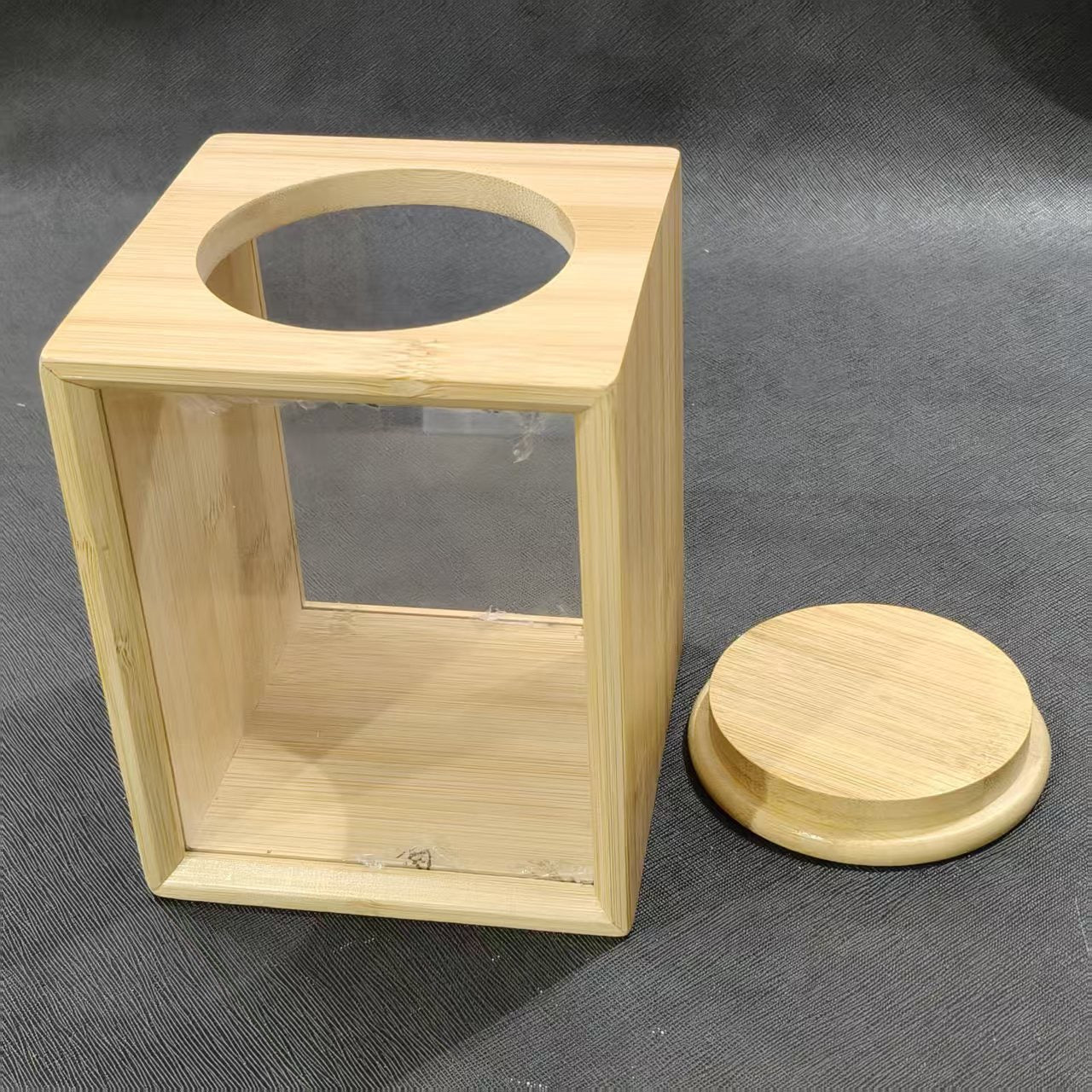 Porta Cereales Bambú/Acrílico