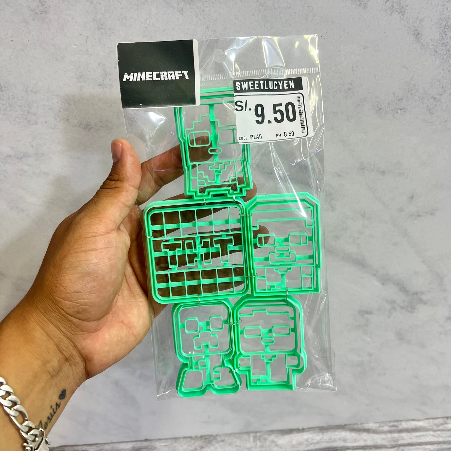 Set 5 Cortadores 5-7 cm Minecraft