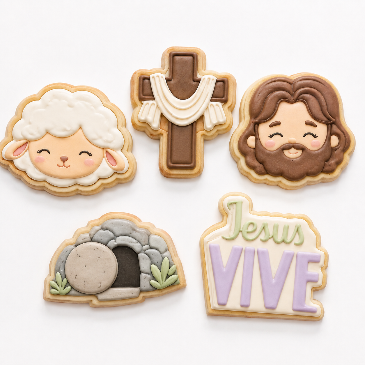 Set 5 Cortadores 5-7 cm Pascuas