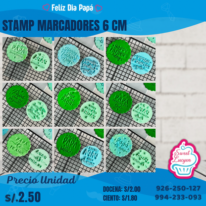 Stamp Marcador Feliz día Papá