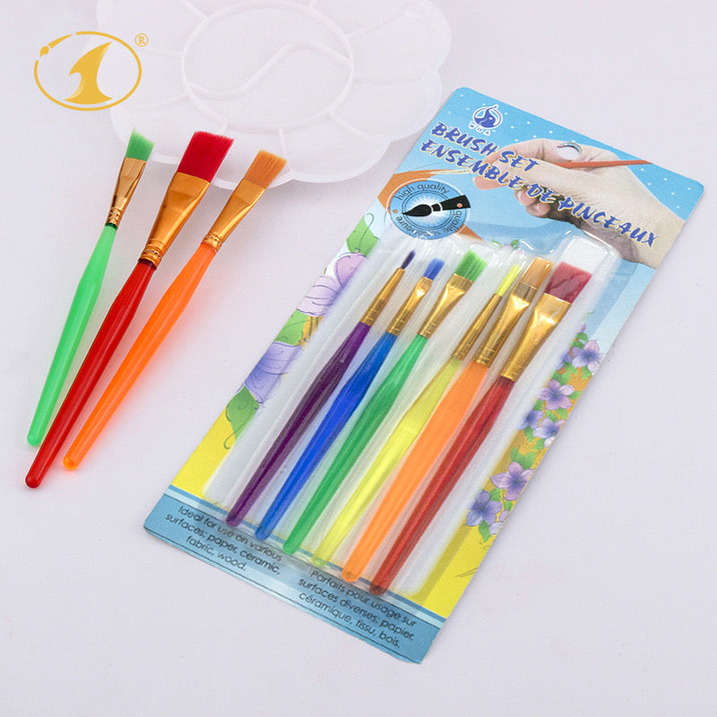 PINCELES DE COLORES X6 PCS