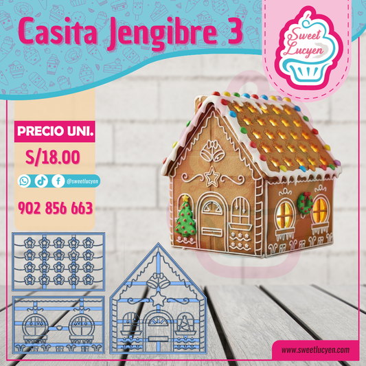 CASITA NAVIDEÑA 3D MODELO 3