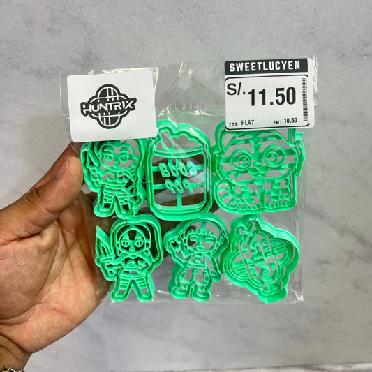 Set 6 Cortadores Huntrix KPOP 6-7 cm