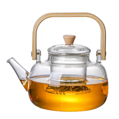 Tetera Borosilicato/Bambú 1.5Lt