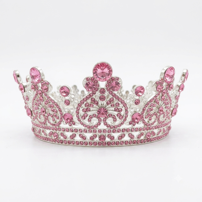 Corona 15 Cm Metal Fucsia/Plata