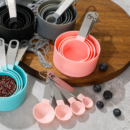 TAZAS Y CUCHARAS MEDIDORAS METAL