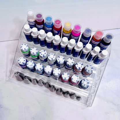 Organizador Acrílico de Colorantes y Boquillas 5 Niveles