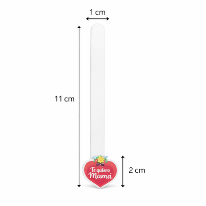 Set 12 Palitos Acrílicos Cakepop temática Día de la Madre