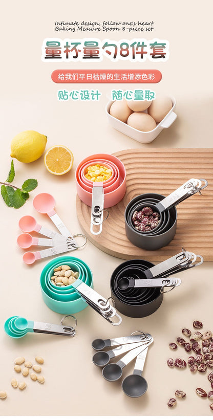 TAZAS Y CUCHARAS MEDIDORAS METAL