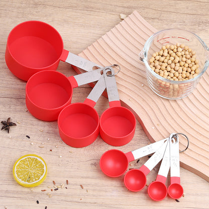 TAZAS Y CUCHARAS MEDIDORAS METAL