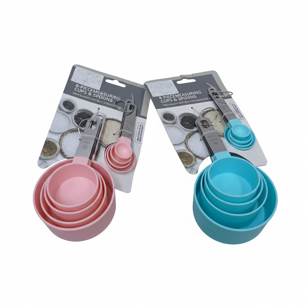 TAZAS Y CUCHARAS MEDIDORAS METAL