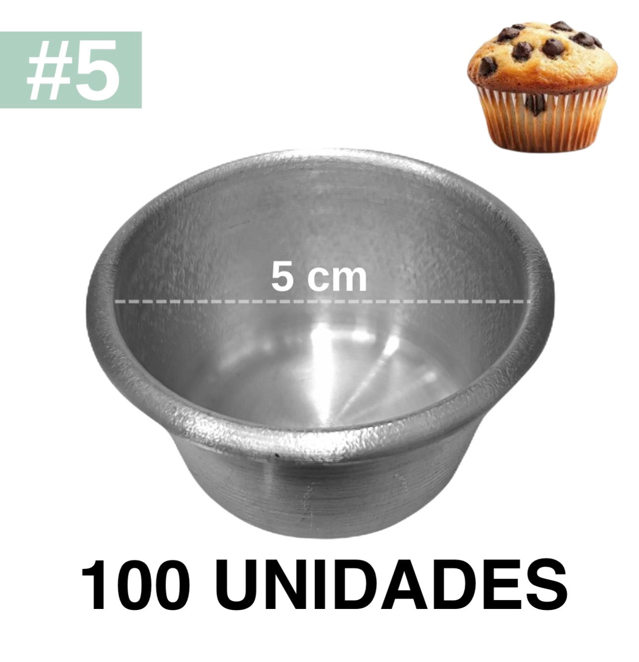Molde Cupcake #5 Aluminio