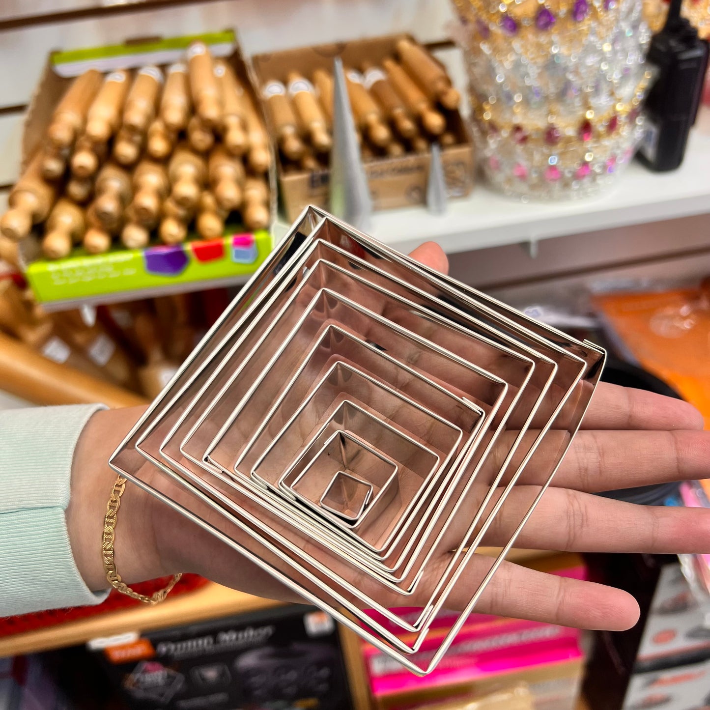 Set 10 cortadores alfajor Cuadrado