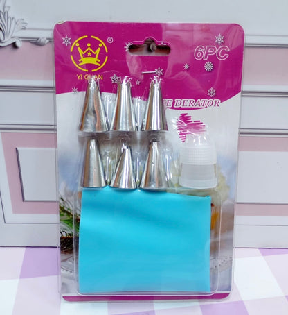 Set 6 Boquillas manga y acoplador