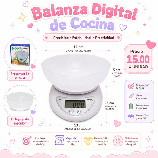 Balanza 5kg inc. Plato
