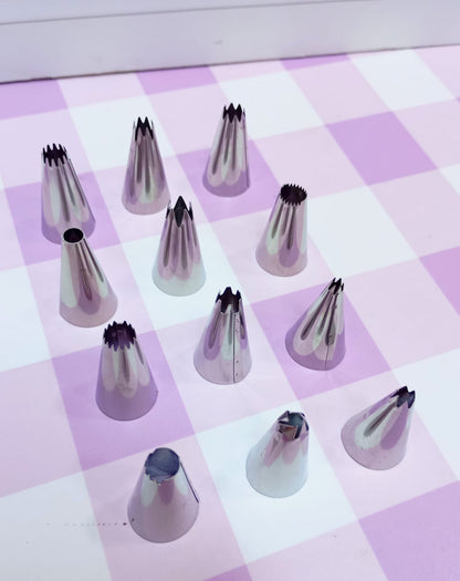 Set 12 Boquillas de metal Pequeñas