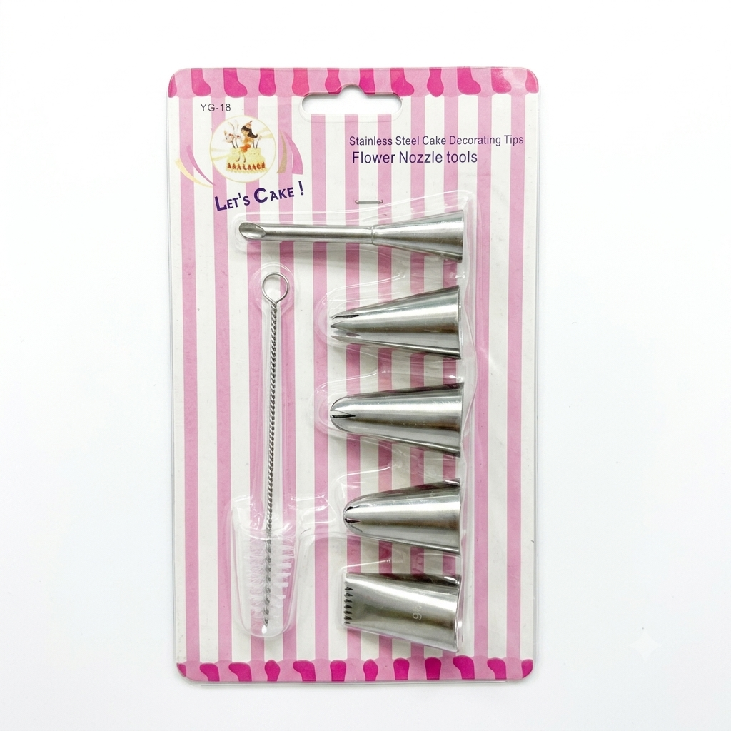 Set Boquillas Acero Inoxidable 6 pcs