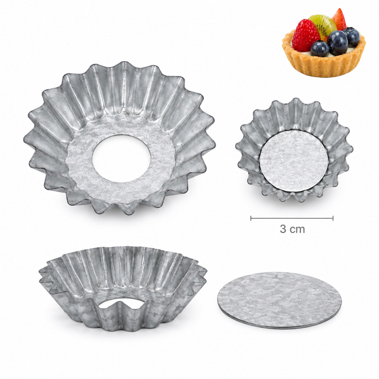 Molde Tartaleta #3 Aluzinc
