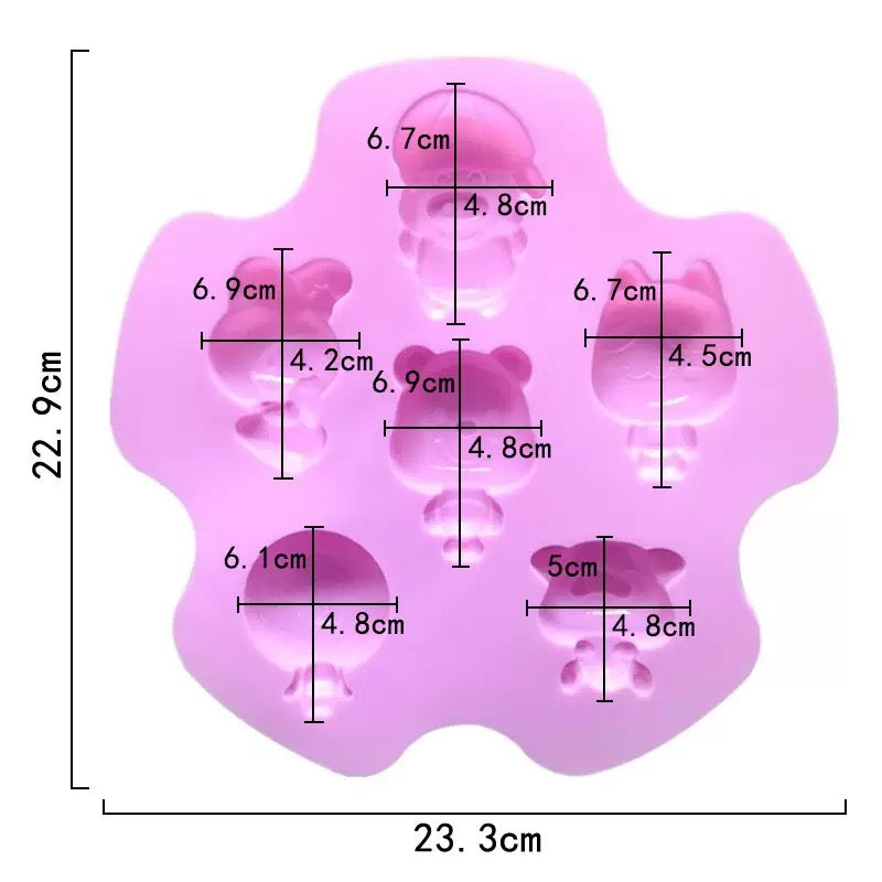 Molde Personajes Sanrio LICENCIA