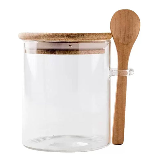 Frasco Borosilicato Bambú 450mL
