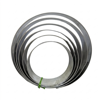 Set 6 Aros Acero 16-18-20-22-24-26 cm (6cm Altura)
