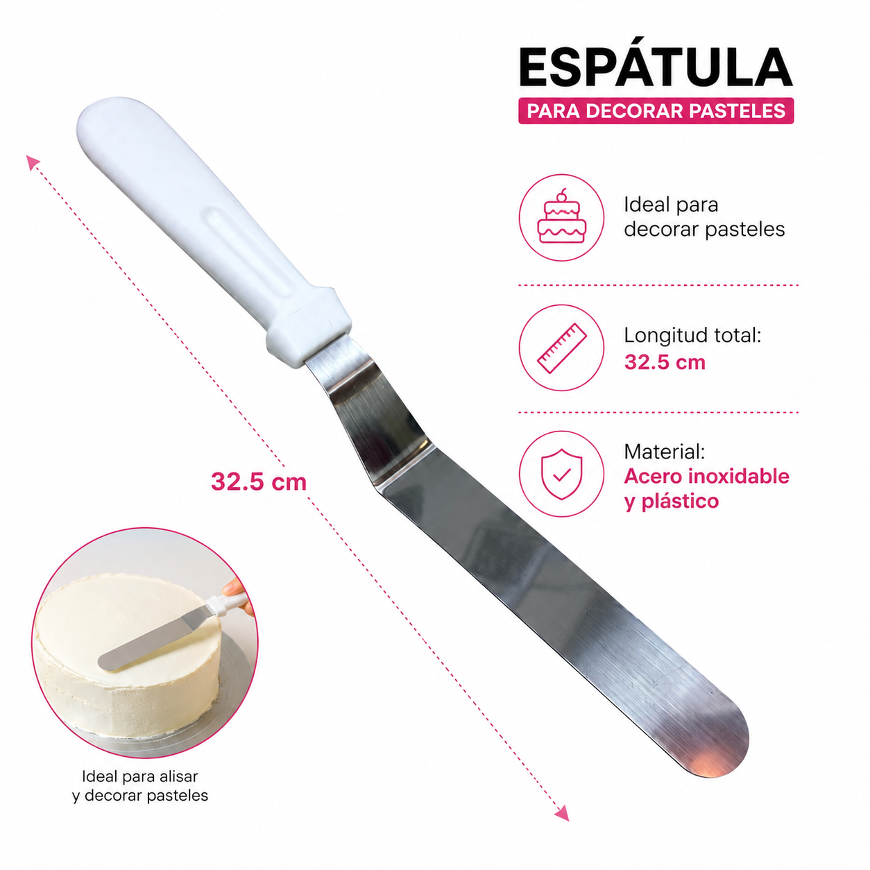 Espátula Angulada 32.5 cm