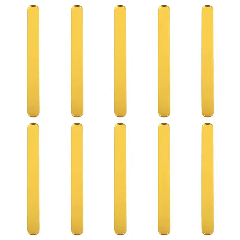 50 palitos acrílicos Dorados