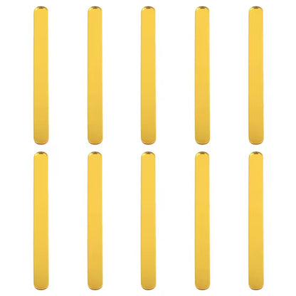 50 palitos acrílicos Dorados