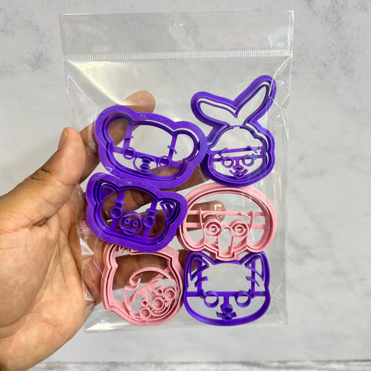 Set 6 Cortadores Plim Plim 6-7 cm