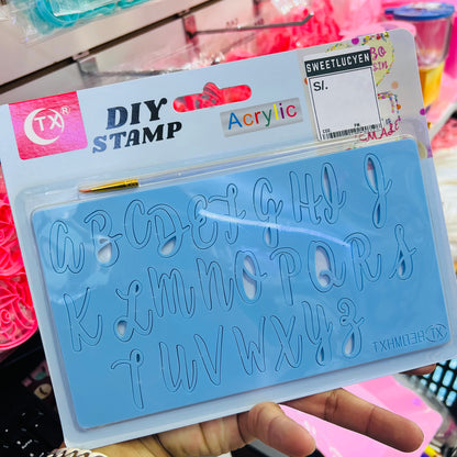 Letras Stamp (Incluye pincel)