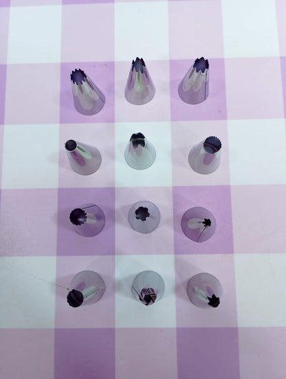 Set 12 Boquillas de metal Pequeñas