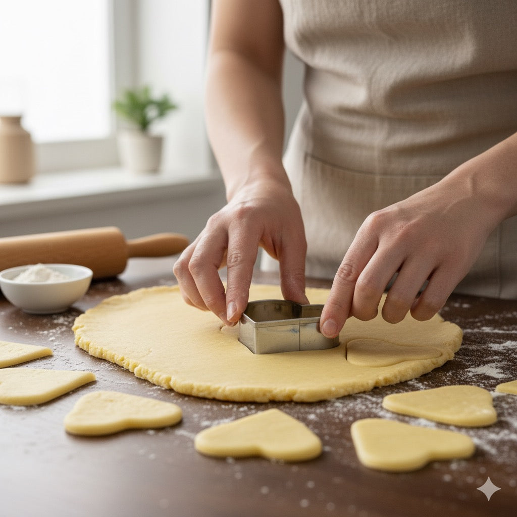 Set 10 cortadores alfajor Corazon