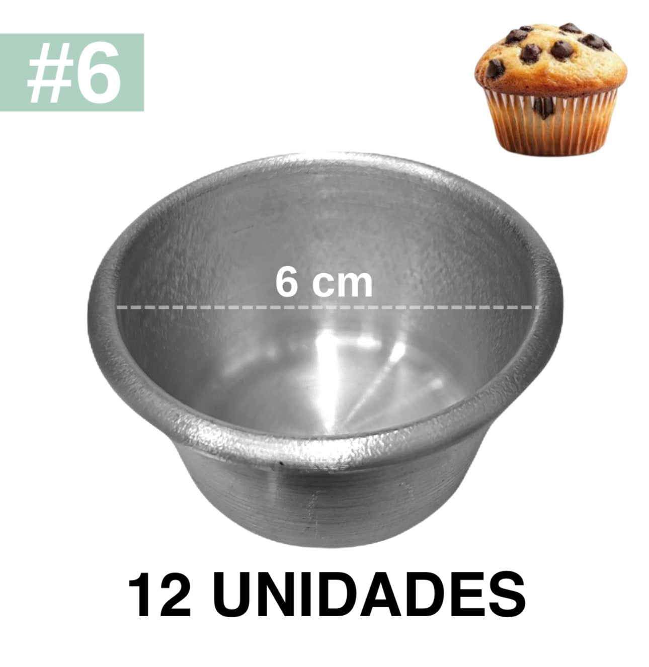 Molde Cupcake #6 Aluminio