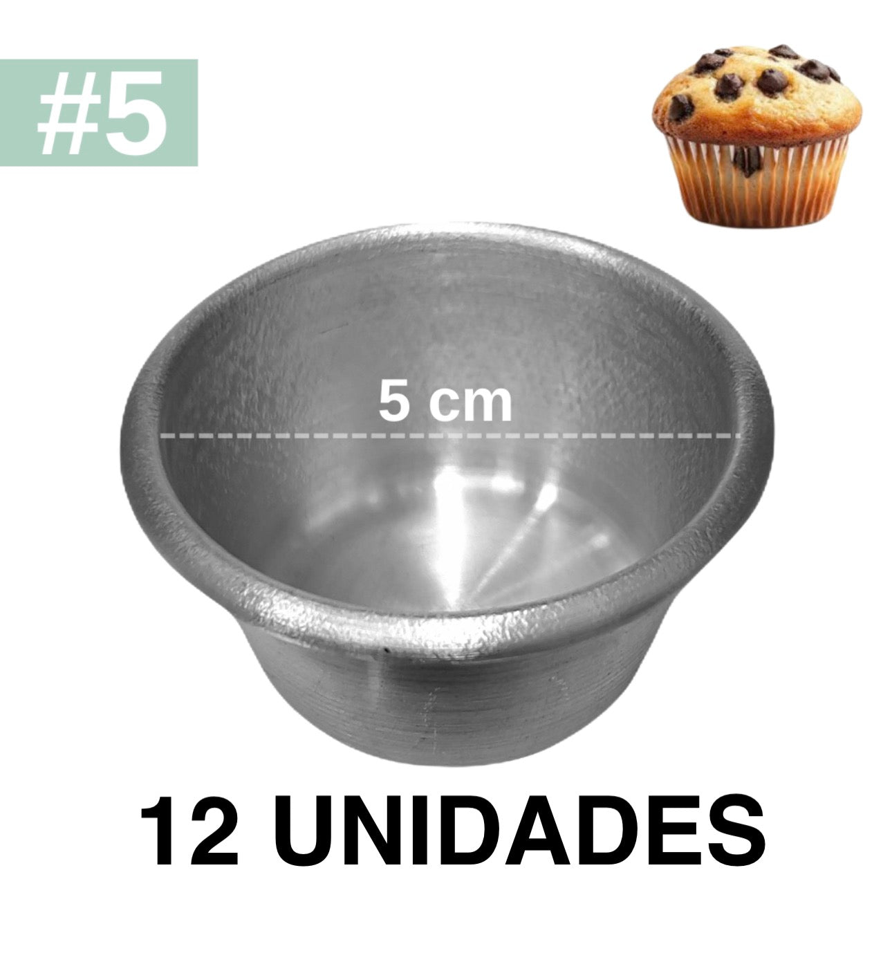 Molde Cupcake #5 Aluminio