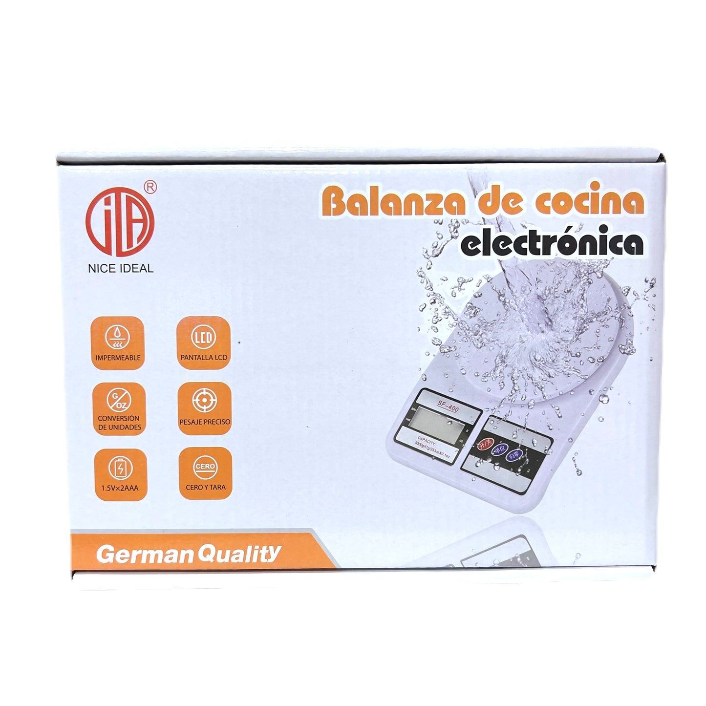 BALANZA GRAMERA BLANCA SF400 CALIDAD EUROPEA