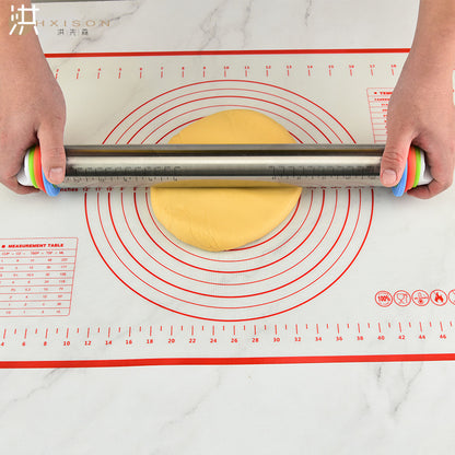 RODILLO ACERO CON TOPES 38 CM