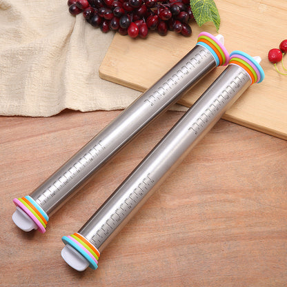 RODILLO ACERO CON TOPES 38 CM