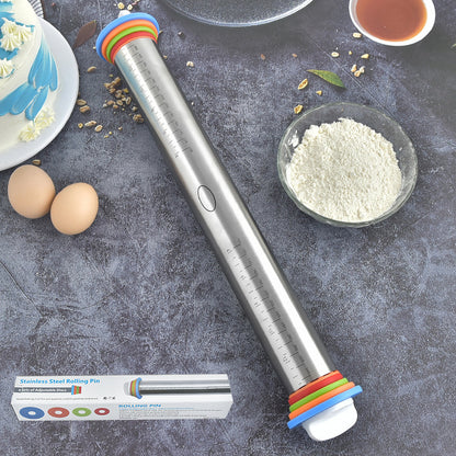 RODILLO ACERO CON TOPES 38 CM