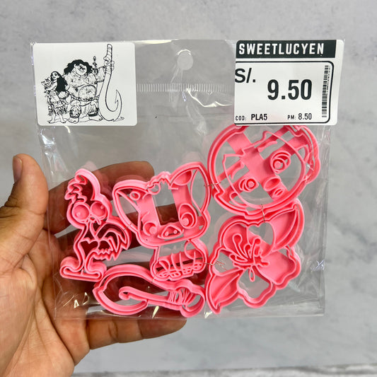 Set 5 Cortadores 5-7 cm Moana