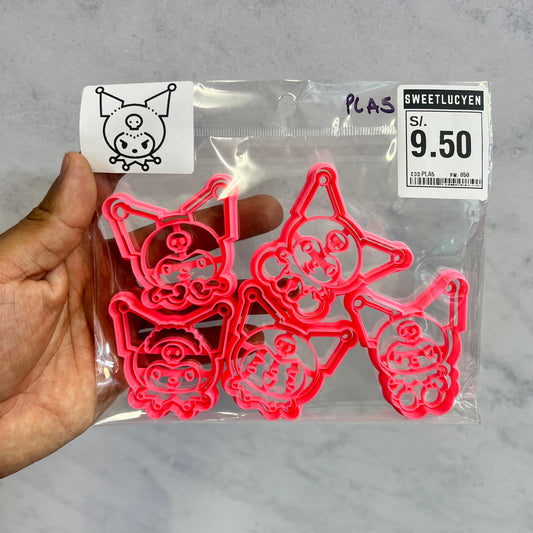 Set 5 Cortadores 5-7 cm Kuromi