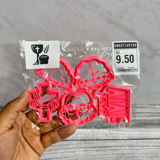 Set 5 Cortadores 5-7 cm Pascuas