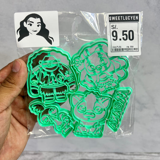 Set 5 Cortadores 5-7 cm Moana