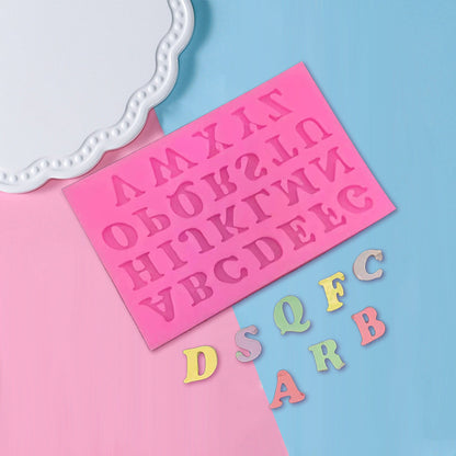 Set 3 Moldes Silicona LETRAS