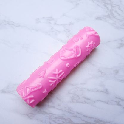 RODILLO NAVIDEÑOTEXTURIZADOR 3D